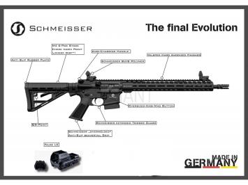 Schmeisser AR-15 M4FL M-lok met Falke LE Red-dot